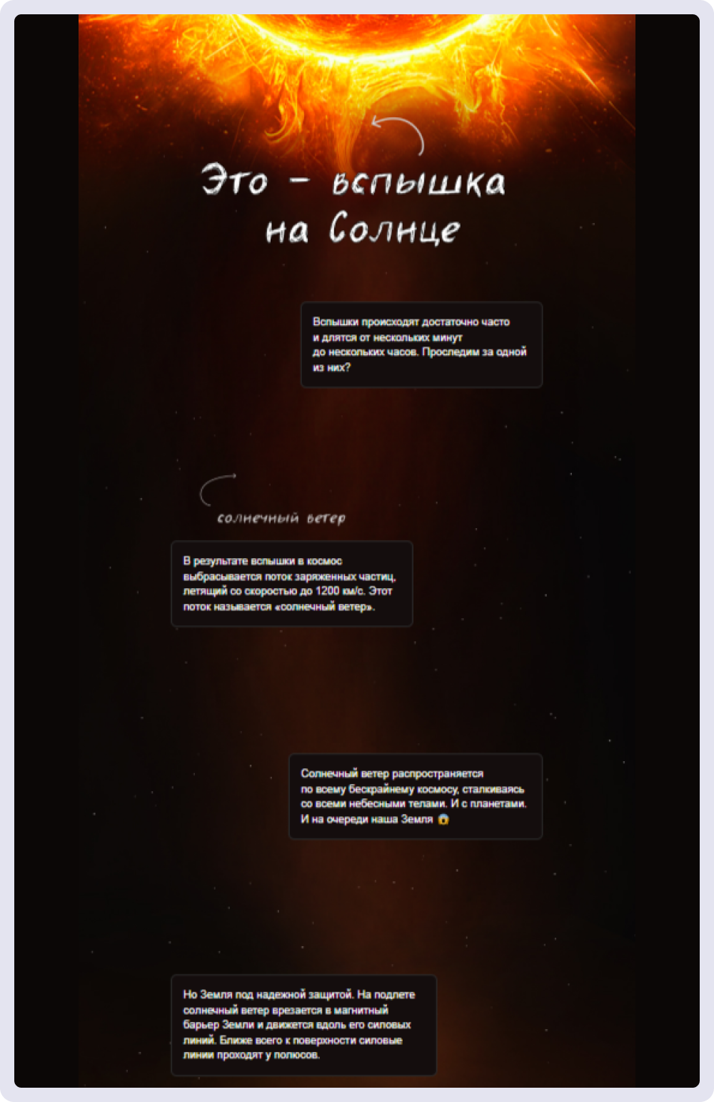 Агентство астрономических путешествий To Stars рассказывает истории о космических телах и предлагает клиентам увидеть их самим